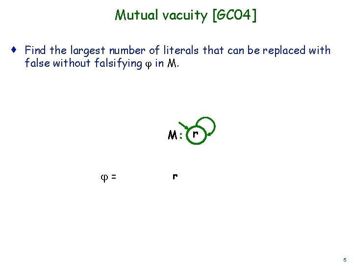 Technion Israel Institute Of Technology Beyond Vacuity Towards