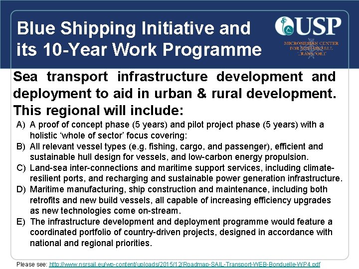 Shipping Development THE DEVELOPMENT DIVIDE The Role of Sea Transport