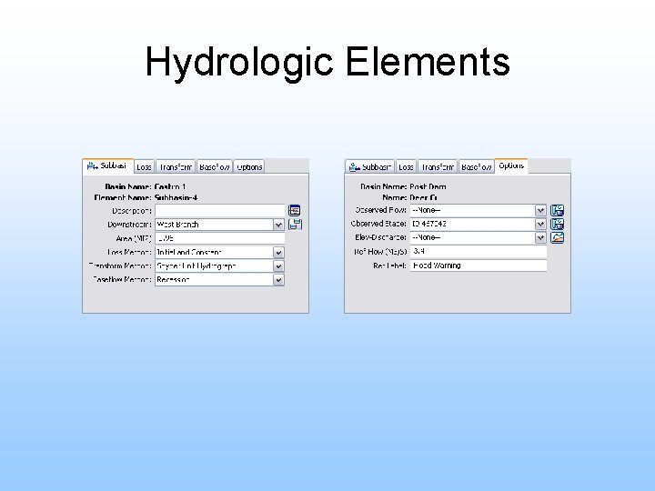 Hydrologic Elements 