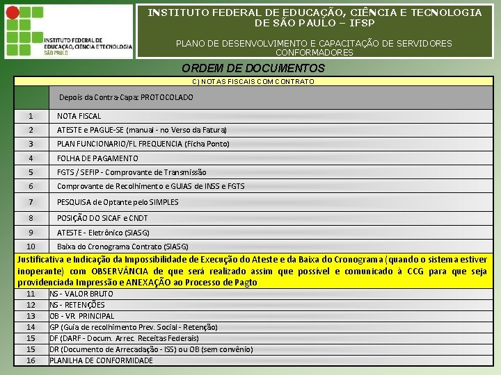 INSTITUTO FEDERAL DE EDUCAÇÃO, CIÊNCIA E TECNOLOGIA INSTITUTO FEDERAL EDUCAÇÃO, CIÊNCIA E TECNOLOGIA DEDE