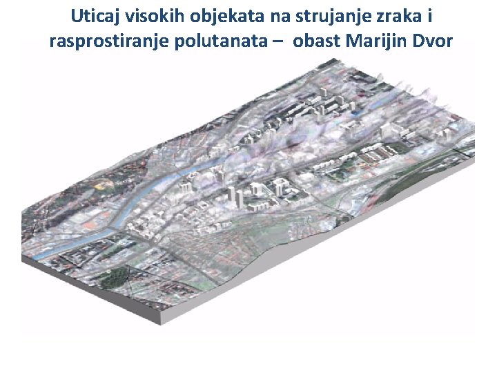 Uticaj visokih objekata na strujanje zraka i rasprostiranje polutanata – obast Marijin Dvor 