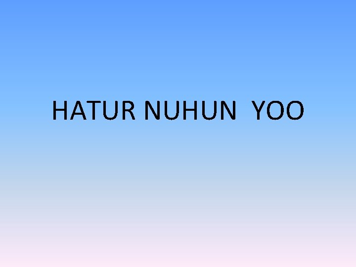 HATUR NUHUN YOO 