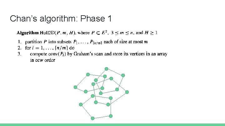 Chan’s algorithm: Phase 1 