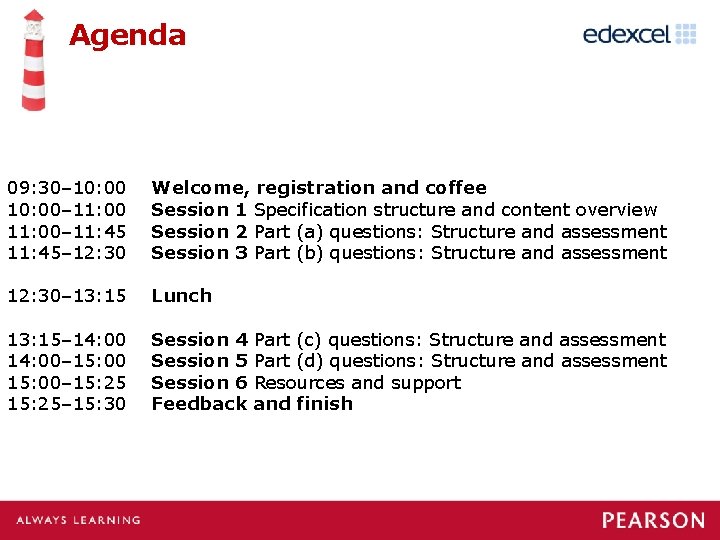 Agenda 09: 30– 10: 00– 11: 45– 12: 30 Welcome, registration and coffee Session