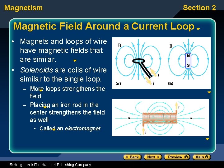 Magnetism Section 2 Magnetic Field Around a Current Loop • Magnets and loops of