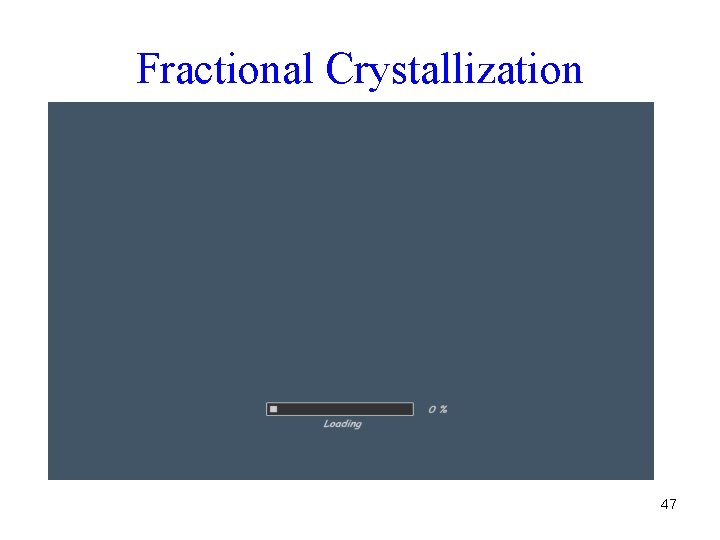 Fractional Crystallization 47 