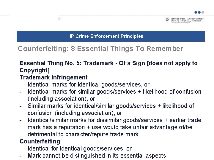 Examples of business models IP Crime Enforcement Principles Counterfeiting: 8 Essential Things To Remember