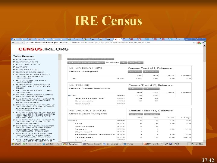 IRE Census 37: 42 