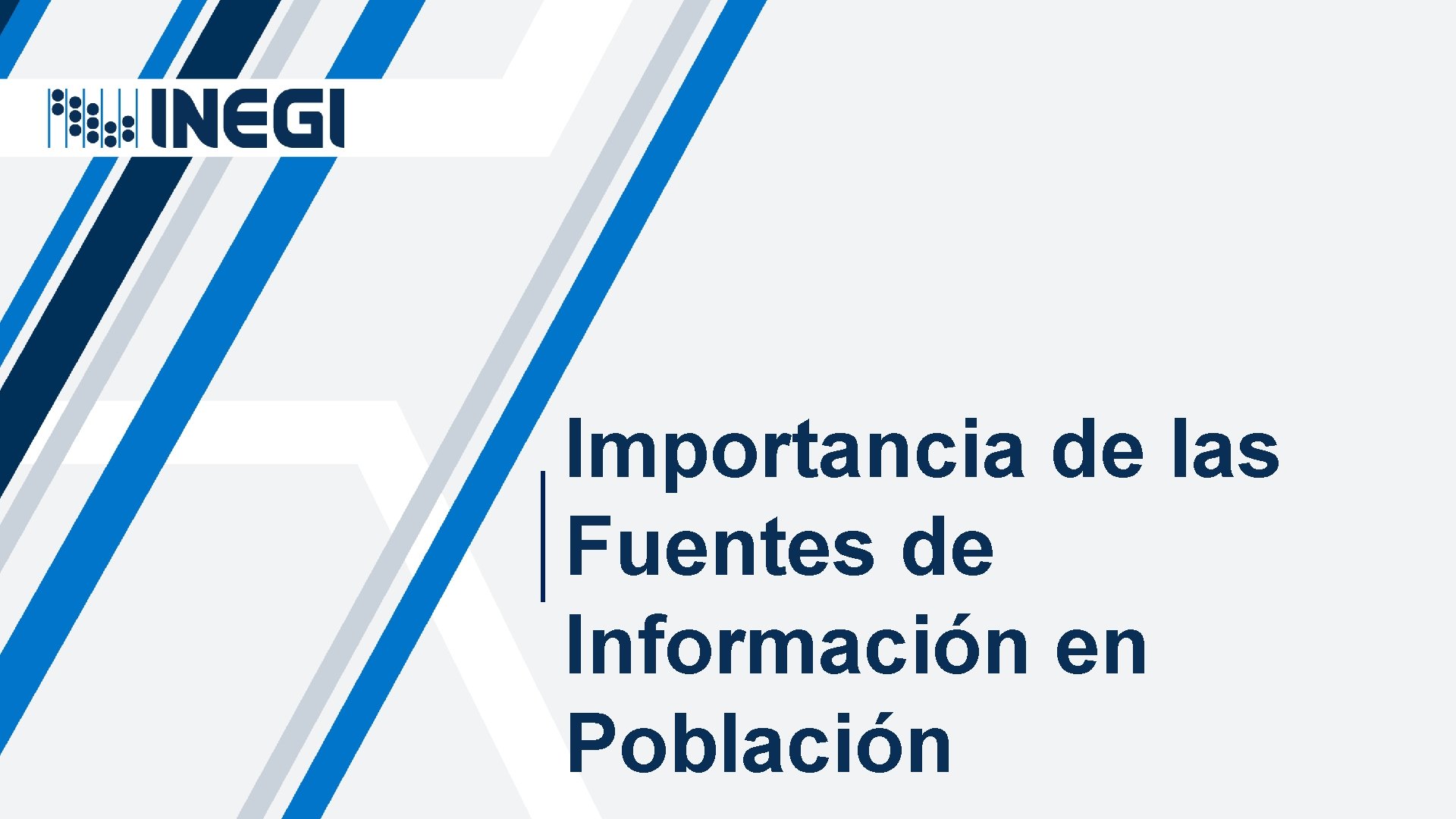 Importancia de las Fuentes de Información en Población Importancia de las Fuentes de Información en Población