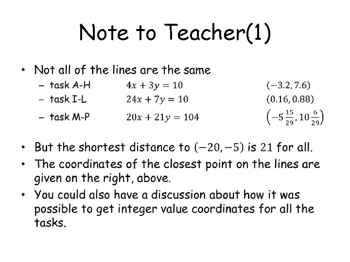 Note to Teacher(1) • 