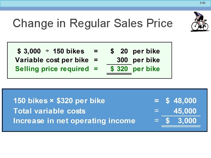 5 -45 Change in Regular Sales Price 