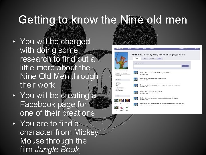 Getting to know the Nine old men • You will be charged with doing