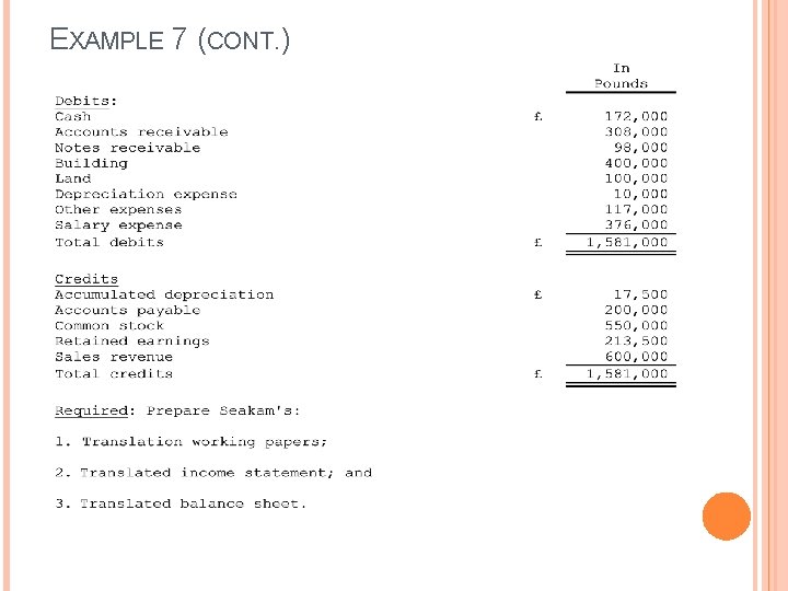 EXAMPLE 7 (CONT. ) EXAMPLE 7 (CONT. )