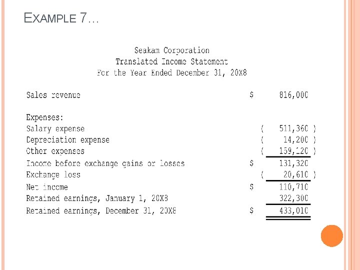EXAMPLE 7… EXAMPLE 7…