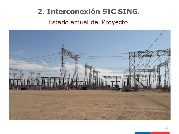 2. Interconexión SIC SING. Estado actual del Proyecto 15 