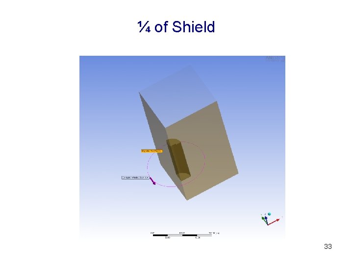 ¼ of Shield 33 