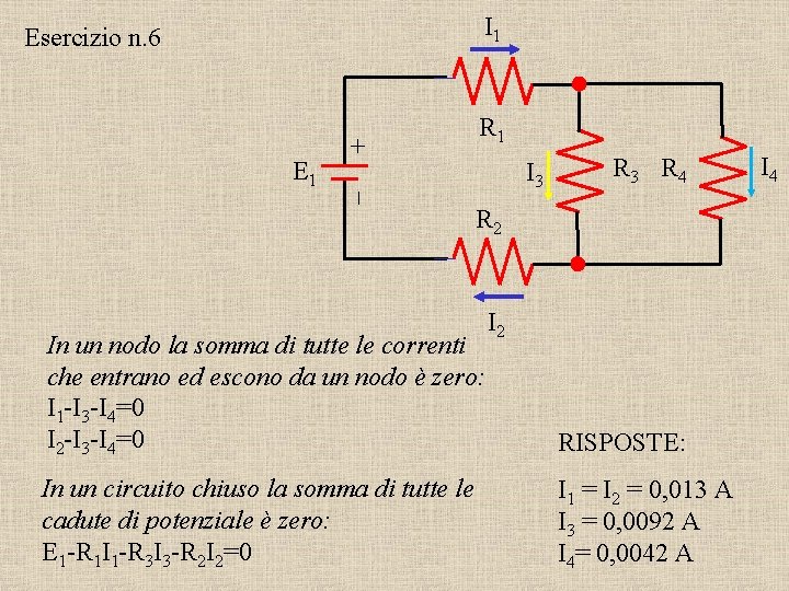 Resistenze in serie e in parallelo Realizzazione a