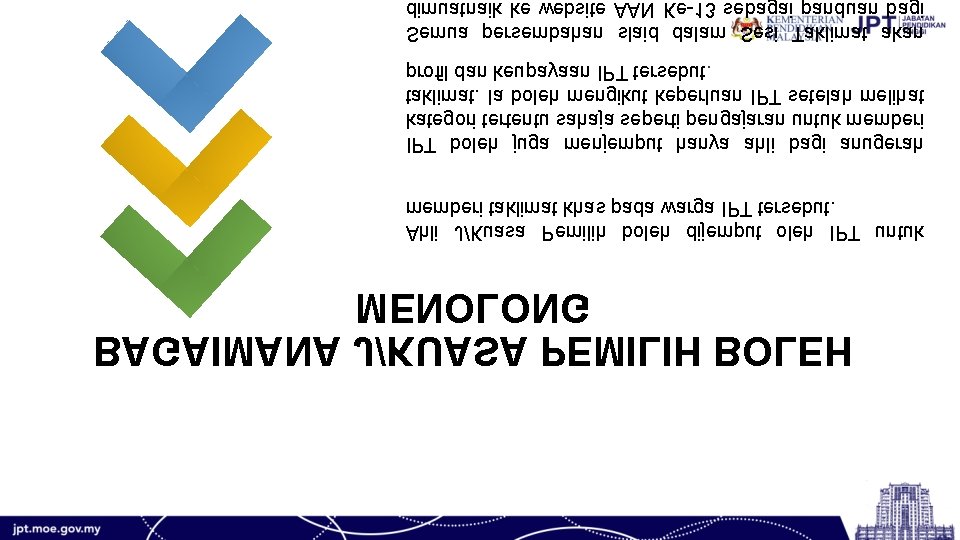 dimuatnaik ke website AAN Ke-13 sebagai panduan bagi Semua persembahan slaid dalam Sesi Taklimat
