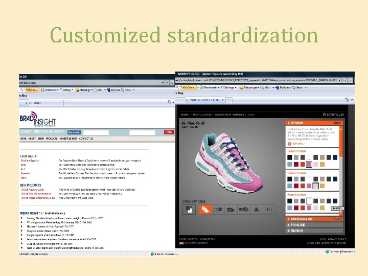 Customized standardization 