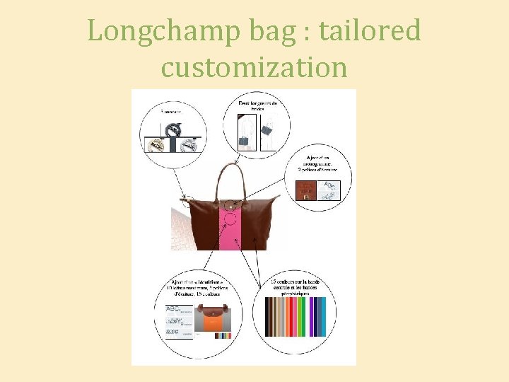 Longchamp bag : tailored customization 