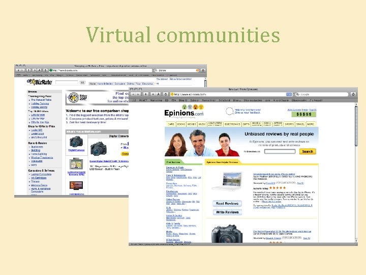 Virtual communities 