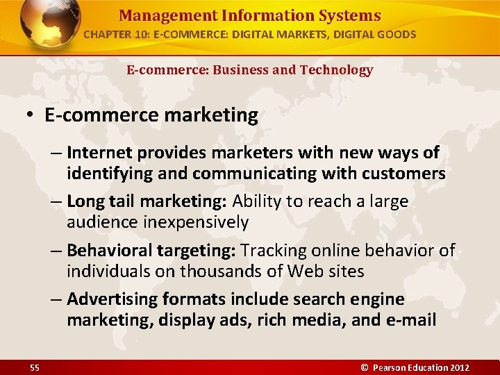 Management Information Systems CHAPTER 10: E-COMMERCE: DIGITAL MARKETS, DIGITAL GOODS E-commerce: Business and Technology