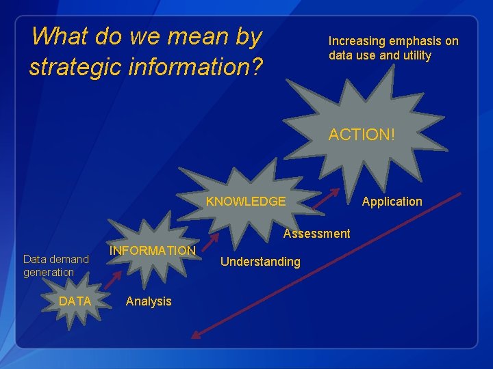 What do we mean by strategic information? Increasing emphasis on data use and utility