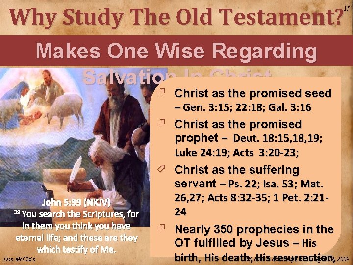 Why Study The Old Testament? 15 Makes One Wise Regarding Salvation In Christ John