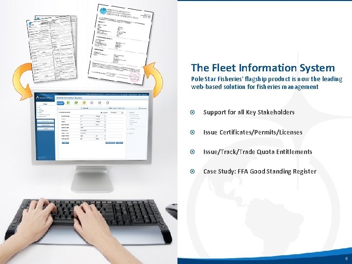 The Fleet Information System Pole Star Fisheries' flagship product is now the leading web-based