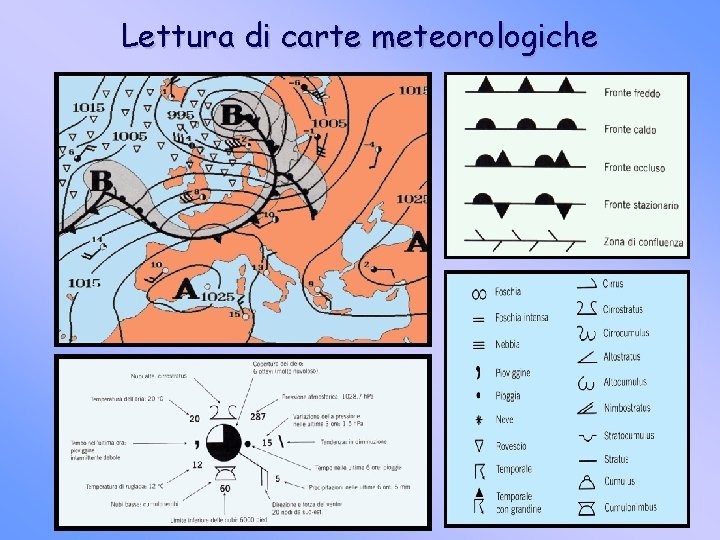 Lettura di carte meteorologiche 