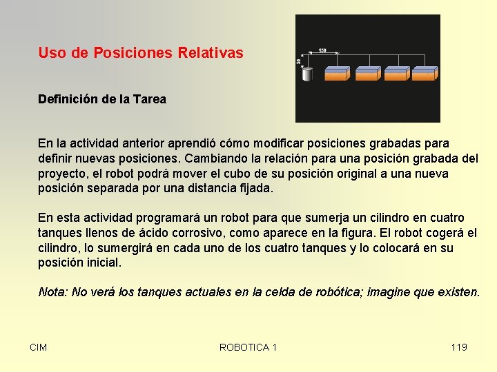 Uso de Posiciones Relativas Definición de la Tarea En la actividad anterior aprendió cómo