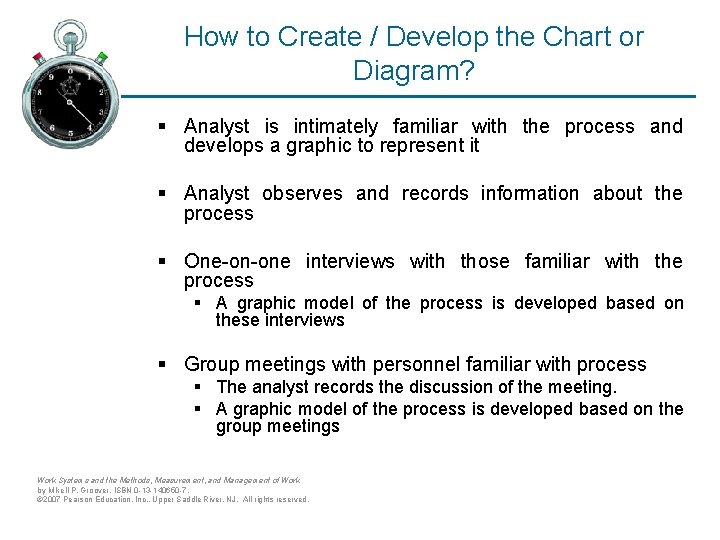 How to Create / Develop the Chart or Diagram? § Analyst is intimately familiar