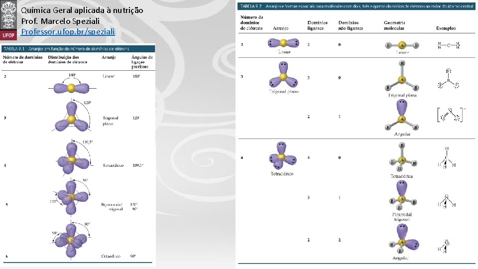 Química Geral aplicada à nutrição Prof. Marcelo Speziali Professor. ufop. br/speziali Clique para editar