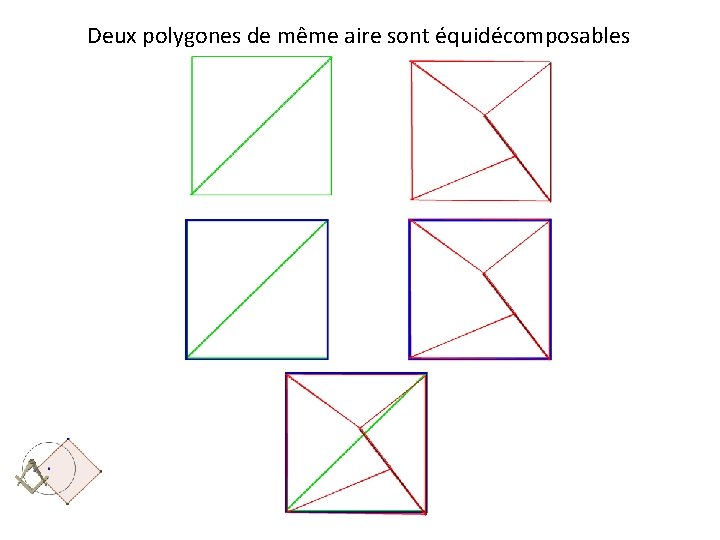 Deux polygones de même aire sont équidécomposables 