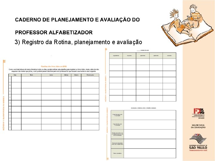 3) Registro da Rotina, planejamento e avaliação 