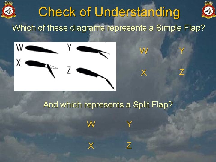 Check of Understanding Which of these diagrams represents a Simple Flap? W Y X