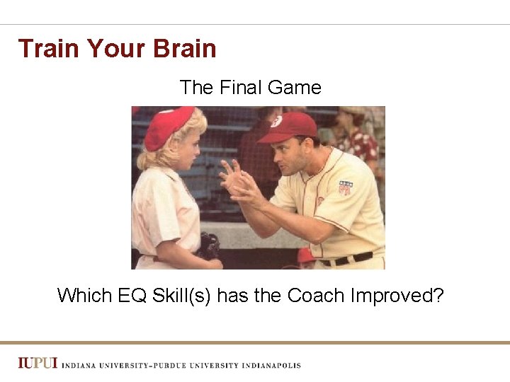 Train Your Brain The Final Game Which EQ Skill(s) has the Coach Improved? 