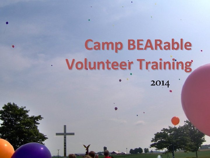 Camp BEARable Volunteer Training 2014 