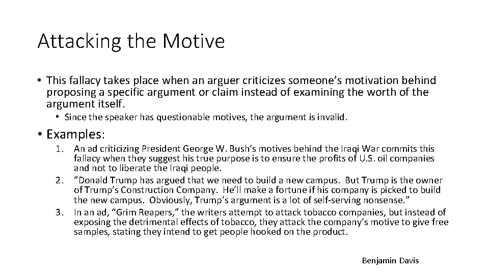 Appeal To Ignorance Definition Fallacy Occurs When A