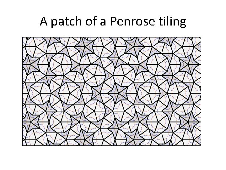 A patch of a Penrose tiling 