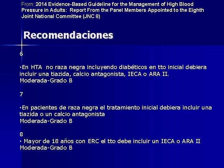 From: 2014 Evidence-Based Guideline for the Management of High Blood Pressure in Adults: Report