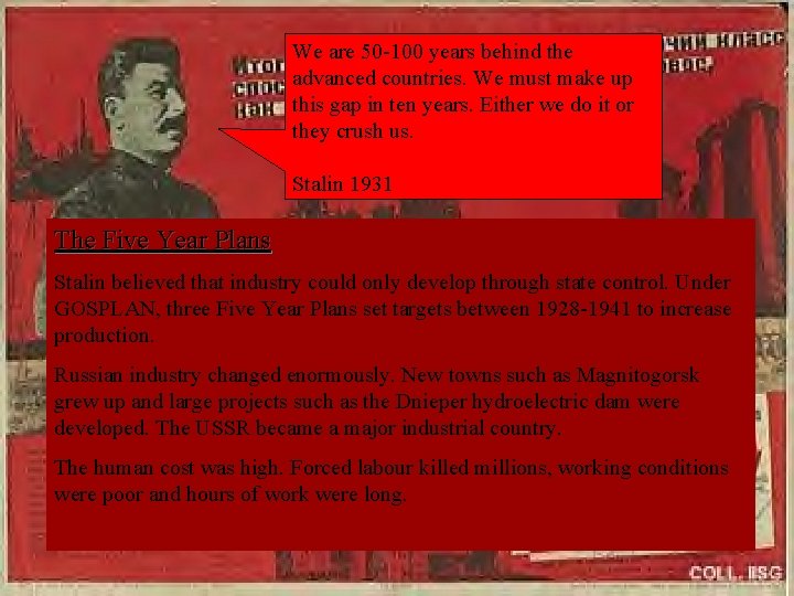 We are 50 -100 years behind the advanced countries. We must make up this