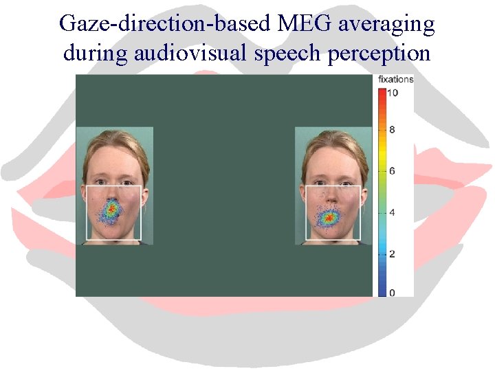 Gaze-direction-based MEG averaging during audiovisual speech perception 