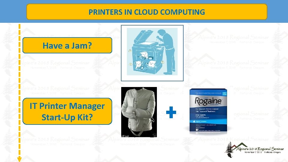 PRINTERS IN CLOUD COMPUTING Have a Jam? IT Printer Manager Start-Up Kit? 