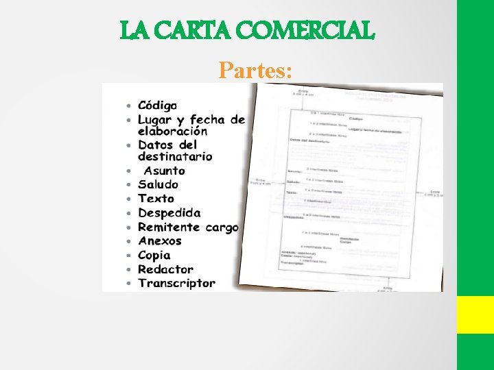 LA CARTA COMERCIAL Partes: 