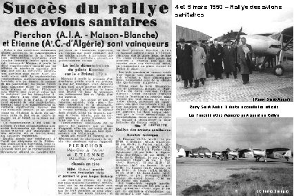 4 et 5 mars 1950 – Rallye des avions sanitaires (Rémy Saint-André) Rémy Saint-André,