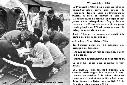 1 er novembre 1954 1 er Le novembre 1954, le car qui assure la