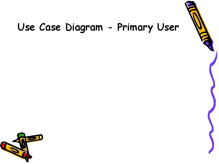 Use Case Diagram - Primary User 