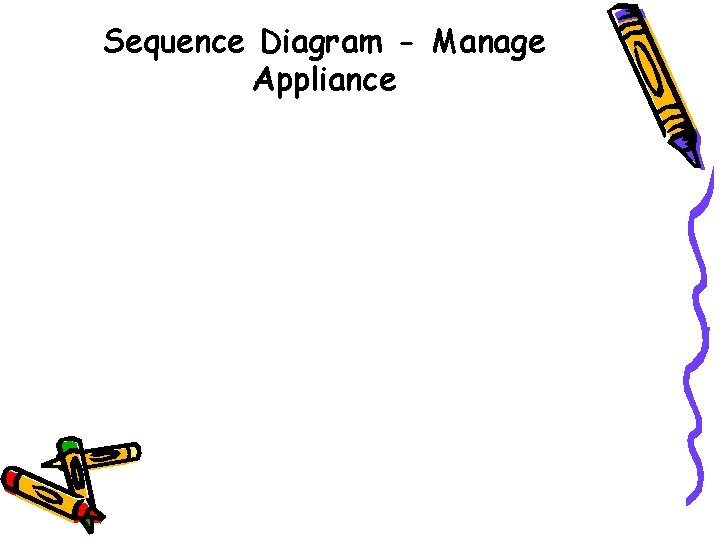 Sequence Diagram - Manage Appliance 