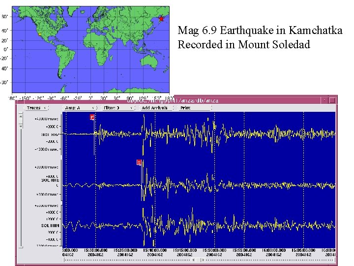 Mag 6. 9 Earthquake in Kamchatka Recorded in Mount Soledad 